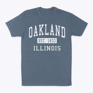 Oakland Illinois Classic Established Classic Dad T-Shirt