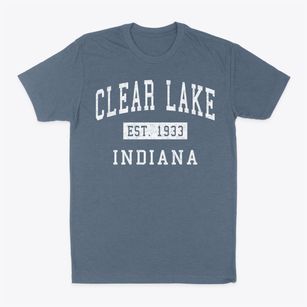 Clear Lake Indiana Classic Established Classic Dad T-Shirt