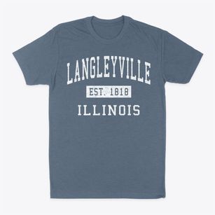 Langleyville Illinois Classic Established Classic Dad T-Shirt