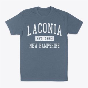Laconia New Hampshire Classic Established Classic Dad T-Shirt