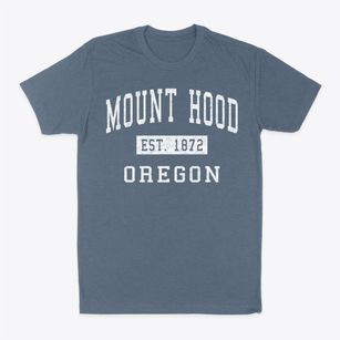 Mount Hood Oregon Classic Established Classic Dad T-Shirt