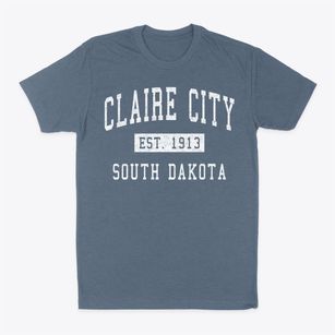 Claire City South Dakota Classic Established Classic Dad T-Shirt