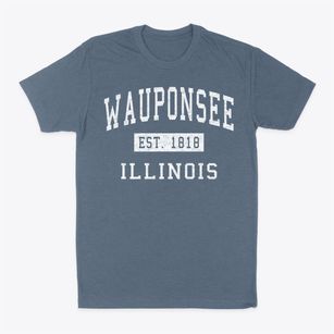 Wauponsee Illinois Classic Established Classic Dad T-Shirt