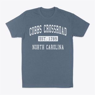 Cobbs Crossroad North Carolina Classic Established Classic Dad T-Shirt