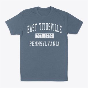 East Titusville Pennsylvania Classic Established Classic Dad T-Shirt