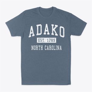 Adako North Carolina Classic Established Classic Dad T-Shirt