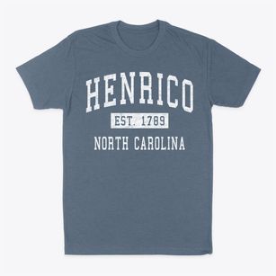 Henrico North Carolina Classic Established Classic Dad T-Shirt