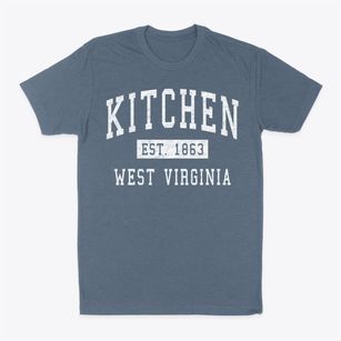 Kitchen West Virginia Classic Established Classic Dad T-Shirt