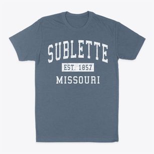 Sublette Missouri Classic Established Classic Dad T-Shirt