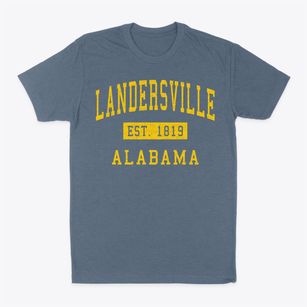 Landersville Alabama Classic Established Classic Dad T-Shirt