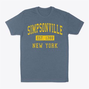 Simpsonville New York Classic Established Classic Dad T-Shirt