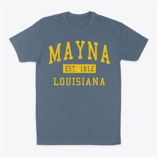 Mayna Louisiana Classic Established Classic Dad T-Shirt
