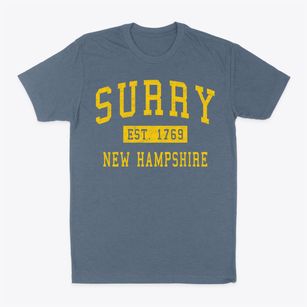 Surry New Hampshire Classic Established Classic Dad T-Shirt