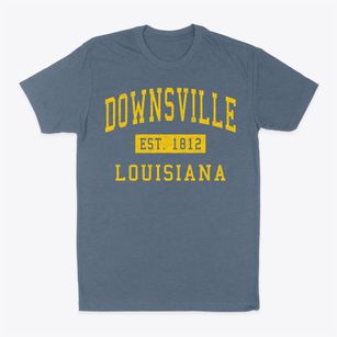 Downsville Louisiana Classic Established Classic Dad T-Shirt
