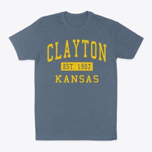 Clayton Kansas Classic Established Classic Dad T-Shirt