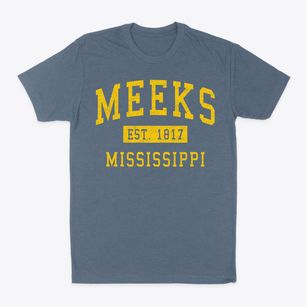 Meeks Mississippi Classic Established Classic Dad T-Shirt