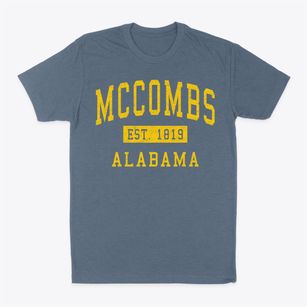 Mccombs Alabama Classic Established Classic Dad T-Shirt