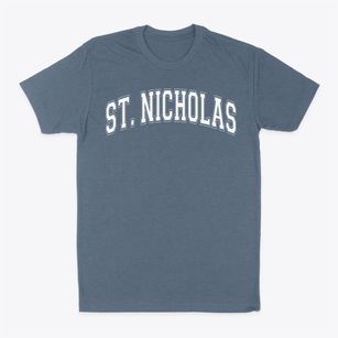 Saint Nicholas Of Tolentine School Varsity Arch Classic Dad T-Shirt