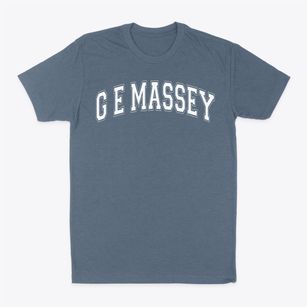 G E Massey Elementary School Varsity Arch Classic Dad T-Shirt