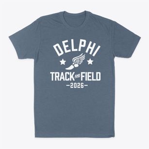 Delphi Academy Track and Field Classic Dad T-Shirt