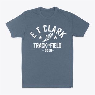 E T Clark Academy Track and Field Classic Dad T-Shirt