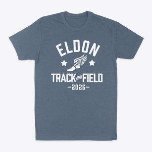Eldon Upper Elementary School Track and Field Classic Dad T-Shirt