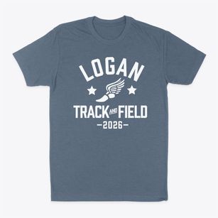 Logan High School Track and Field Classic Dad T-Shirt