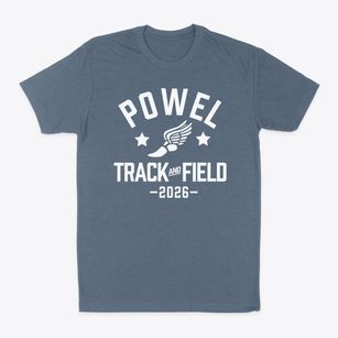 Powel School Track and Field Classic Dad T-Shirt