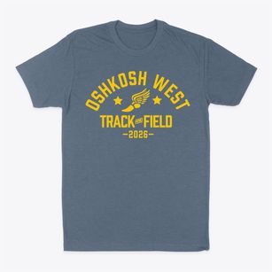 Oshkosh West High School Track and Field Classic Dad T-Shirt