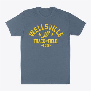 Wellsville High School Track and Field Classic Dad T-Shirt