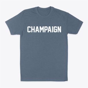 Champaign Illinois Classic Block Classic Dad T-Shirt