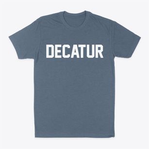 Decatur Illinois Classic Block Classic Dad T-Shirt