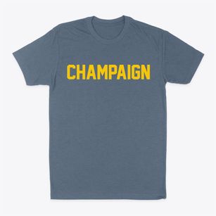Champaign Illinois Classic Block Classic Dad T-Shirt