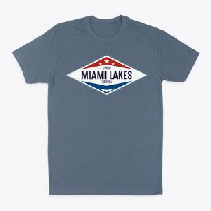 Miami Lakes Florida Diamond Star Classic Dad T-Shirt
