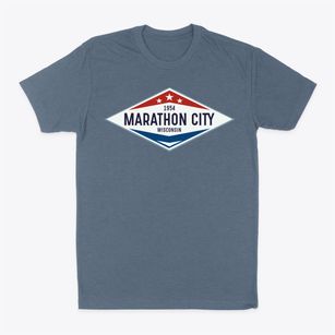 Marathon City Wisconsin Diamond Star Classic Dad T-Shirt