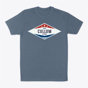 Cullom Illinois Diamond Star Classic Dad T-Shirt