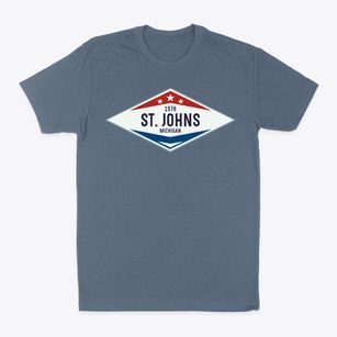 St. Johns Michigan Diamond Star Classic Dad T-Shirt