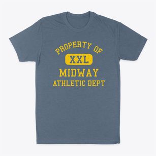 Midway Louisiana Athletic Dept Classic Dad T-Shirt