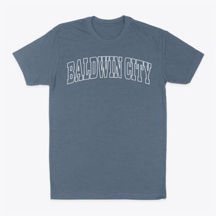 Baldwin City Kansas Trendy Block Classic Dad T-Shirt
