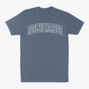 Roslyn Harbor New York Trendy Block Classic Dad T-Shirt