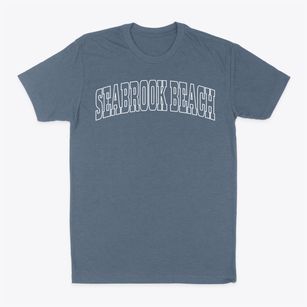 Seabrook Beach New Hampshire Trendy Block Classic Dad T-Shirt