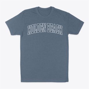 Holden Beach North Carolina Trendy Block Classic Dad T-Shirt