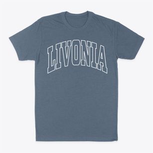 Livonia Michigan Trendy Block Classic Dad T-Shirt