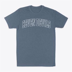 Seven Devils North Carolina Trendy Block Classic Dad T-Shirt