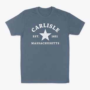Carlisle Massachusetts Star Classic Dad T-Shirt