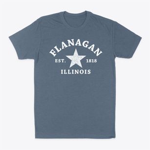 Flanagan Illinois Star Classic Dad T-Shirt