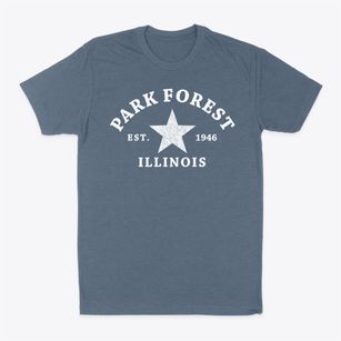 Park Forest Illinois Star Classic Dad T-Shirt