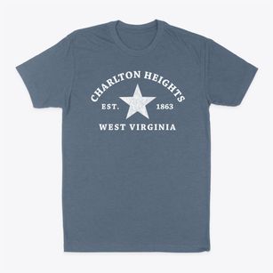 Charlton Heights West Virginia Star Classic Dad T-Shirt