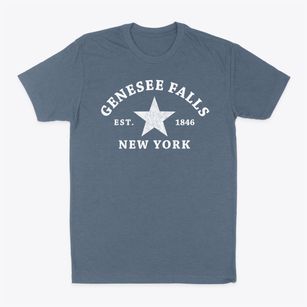 Genesee Falls New York Star Classic Dad T-Shirt