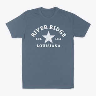 River Ridge Louisiana Star Classic Dad T-Shirt